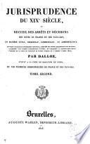 Jurisprudence du XIXe siècle