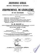 Jurisprudence generale du royaume