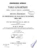 Jurisprudence generale du royaume