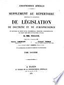 Jurisprudence générale