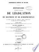 Jurisprudence generale ; Repertoire methodique et alphabetique de legislation de doctrine et de jurisprudence en matiere de droit civil, commercial, criminel, administratif, de droit des gens et de droit public