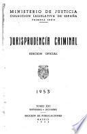 Jurisprudencia criminal