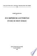 Jus imperium auctoritas