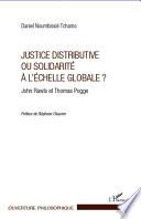 Justice distributive ou solidarité à l'échelle globale?