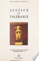 Justice et tolérance