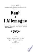 Kant et l'Allemagne