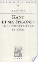 Kant et ses épigones