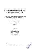 Knowledge and the Sciences in Medieval Philosophy