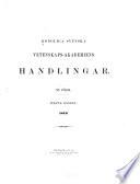 Kongliga Svenska Vetenskaps-Akademiens handlingar