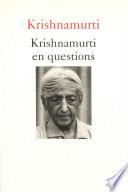 Krishnamurti en questions