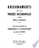 Krishnamurti et la pensée occidentale