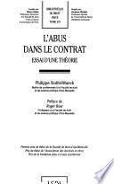 L'abus dans le contrat