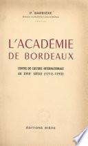 L'académie de Bordeaux