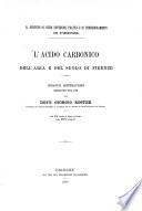 L' acido carbonico dell'aria e del suolo di Firenze