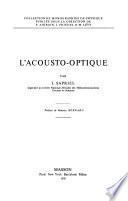 L'acousto-optique