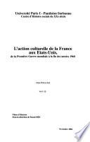 L'action culturelle de la France aux Etats-Unis
