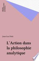 L'Action dans la philosophie analytique