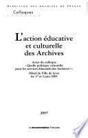 L'action éducative et culturelle des archives