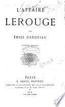 L'affaire Lerouge par Émile Gaboriau