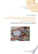 L'affirmation identitaire de l'africain