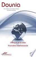 L'Afrique et la crise financière internationale