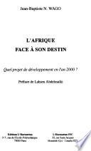 L'Afrique face à son destin