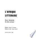 L'Afrique littéraire et artistique