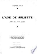 L'âge de Juliette