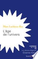 L'âge de l'Univers
