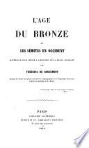 L'âge du bronze, ou, Les Sémites en Occident