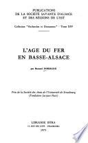 L'âge du fer en Basse-Alsace