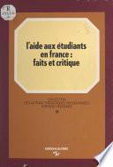 L'aide aux étudiants en France : faits et critique