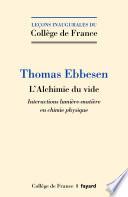 L'alchimie du vide