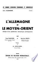 L'Allemagne et le Moyen-Orient