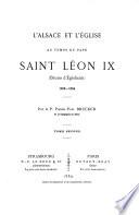 L' Alsace et l'église au temps du Pape Saint Léon IX (Bruno d'Egisheim)