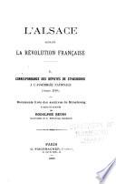 L'Alsace pendant la révolution française