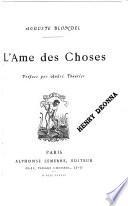L'âme des choses