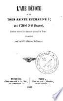 L'âme dévote à la très Sainte Eucharistie