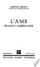 L'âme franco-américaine