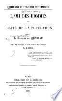 L'ami des hommes, ou, Traité de la population ...