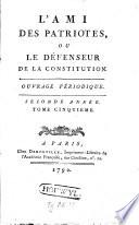 L'ami des patriotes, ou le défenseur de la Constitution