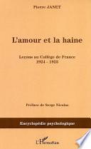 L'amour et la haine