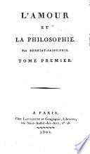 L'amour et la philosophie