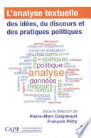 L'analyse textuelle des idées, du discours et des pratiques politiques