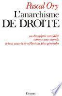 L'anarchisme de droite