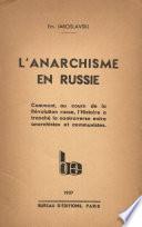 L'Anarchisme en Russie