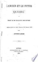 L'ancien et la futur Québec