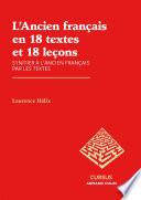 L'Ancien français en 18 textes et 18 leçons