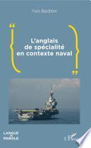 L'anglais de spécialité en contexte naval