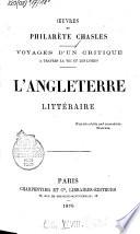 L'Angleterre littéraire